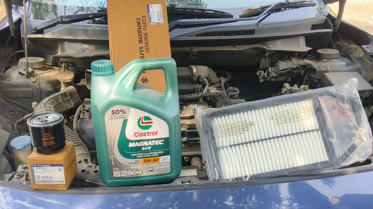 Swift dzire engine oil serviceing#automobile 