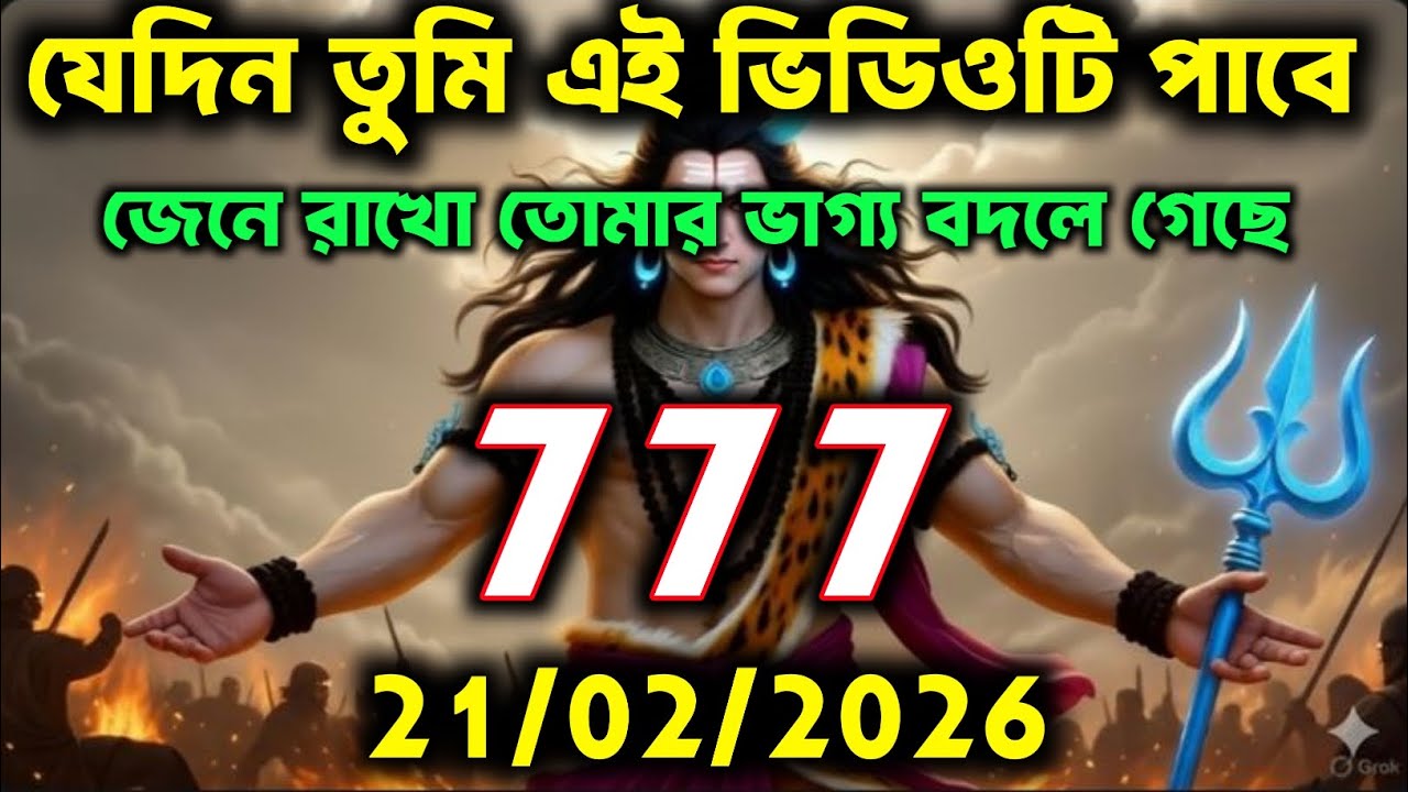 🧿✅21ফেব্রুয়ারি 2026 এর মহাদেবজির বার্তা || Mahadev ka sandesh | Shiv sandesh | Shiv message today