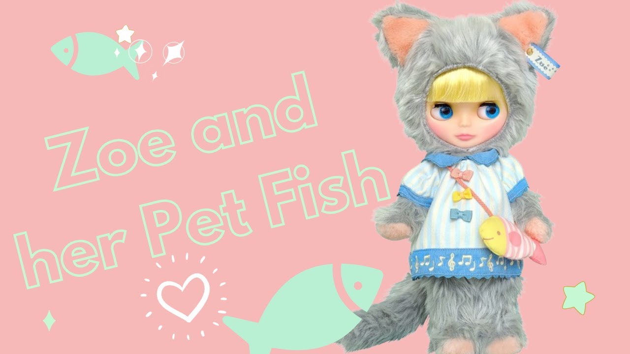 Zoe and Her Pet Fish 🐟 with Mrs Retro Mama comparison 🎀 Blythe doll box opening and review