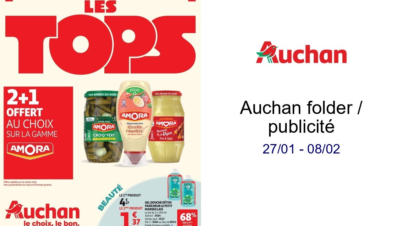 Auchan folder / publicité 27/01 - 08/02
