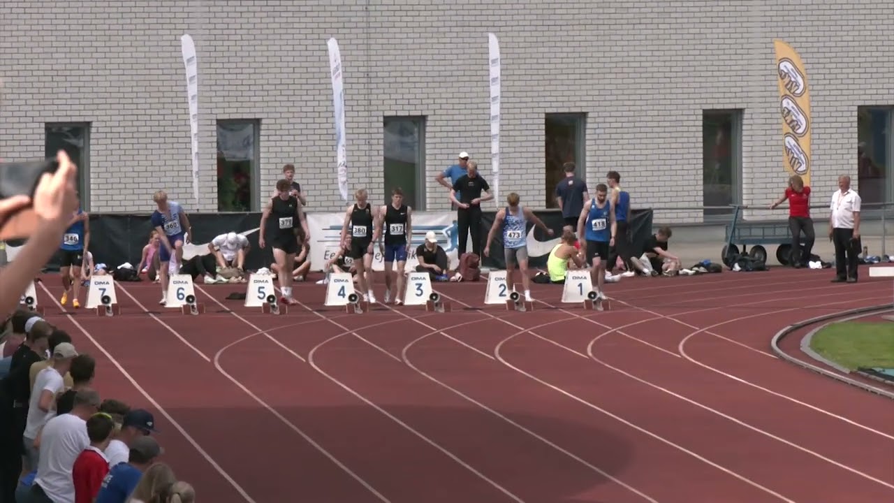 EMV, MU20 100 m finaal, 02.07.2025, Rakvere