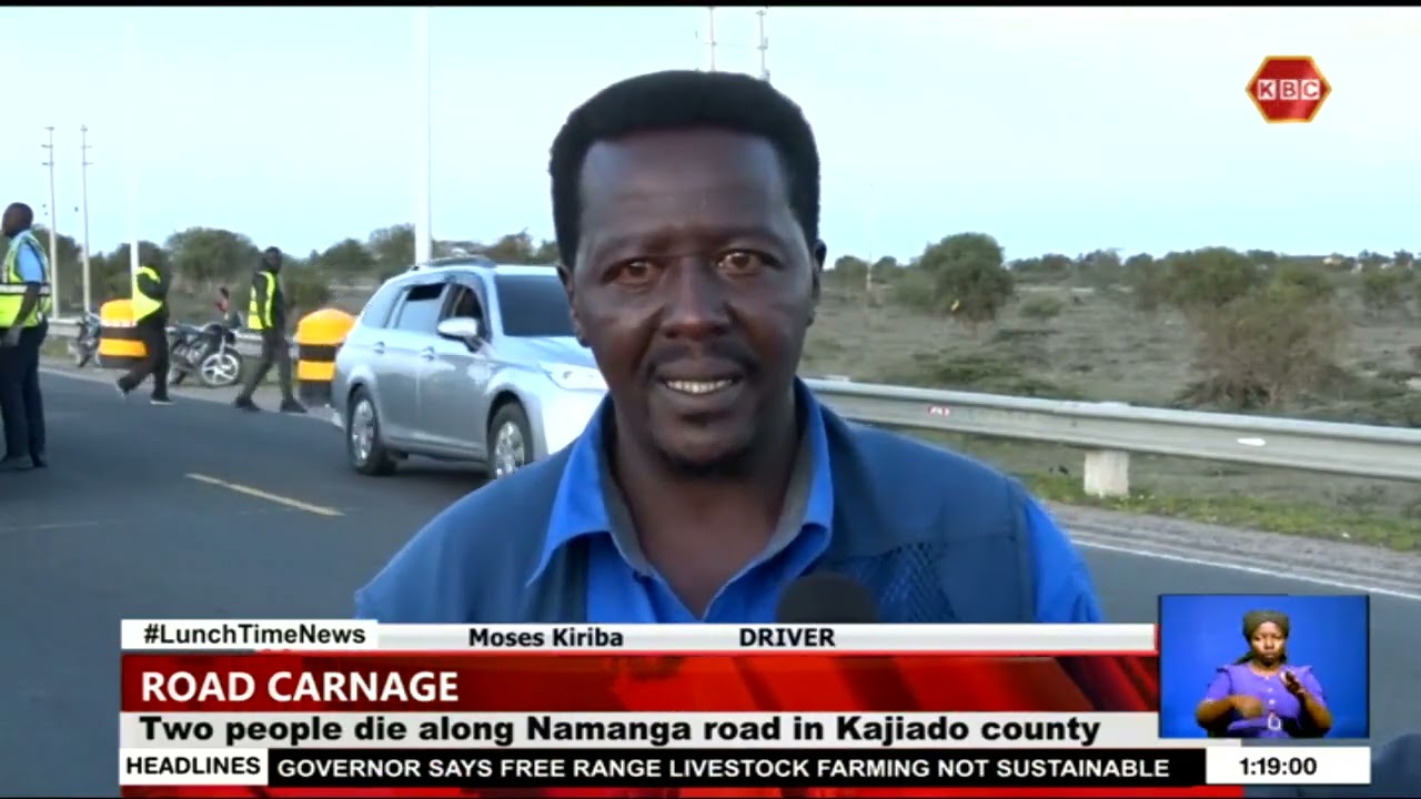 Two people die in a road accident along Namanga road in Kajiado