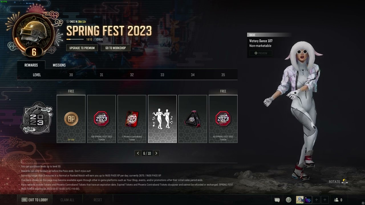 PUBG | Victory Dance 107 Spring Fest 2023 | 4k