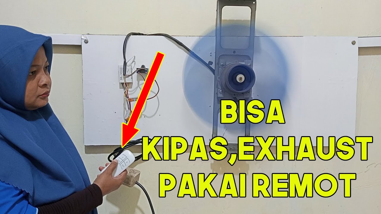 Kipas outdor ac bisa kipas dan exhaust menggunakan remote #teknisiwanita