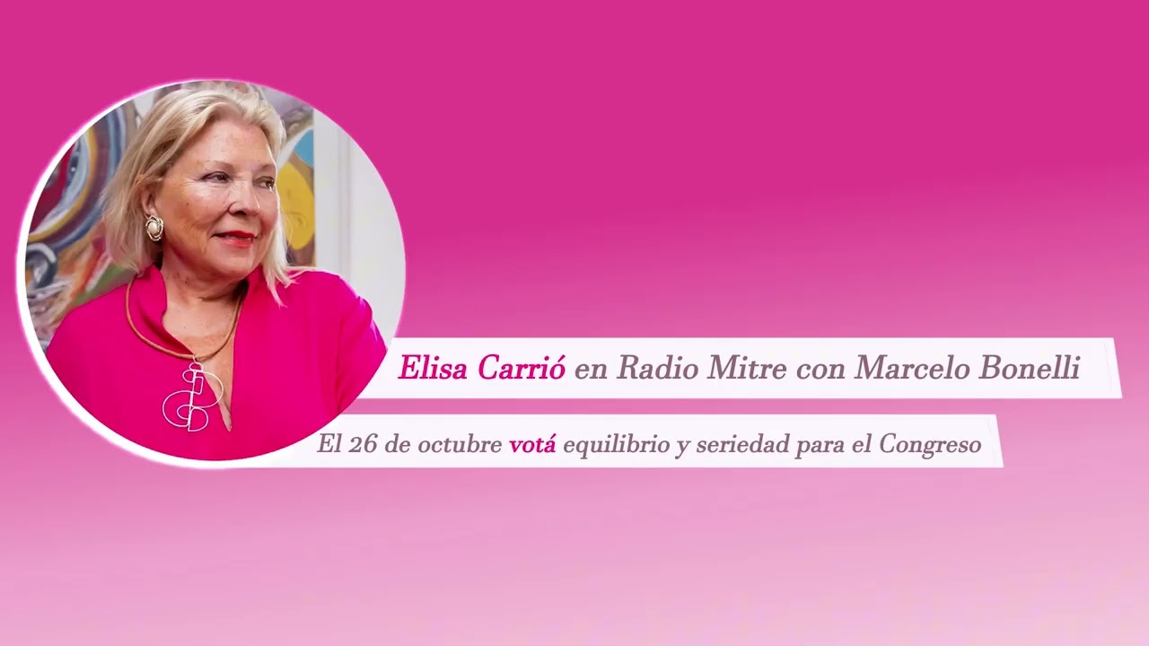Elisa Carri&oacute; con Marcelo Bonelli en 