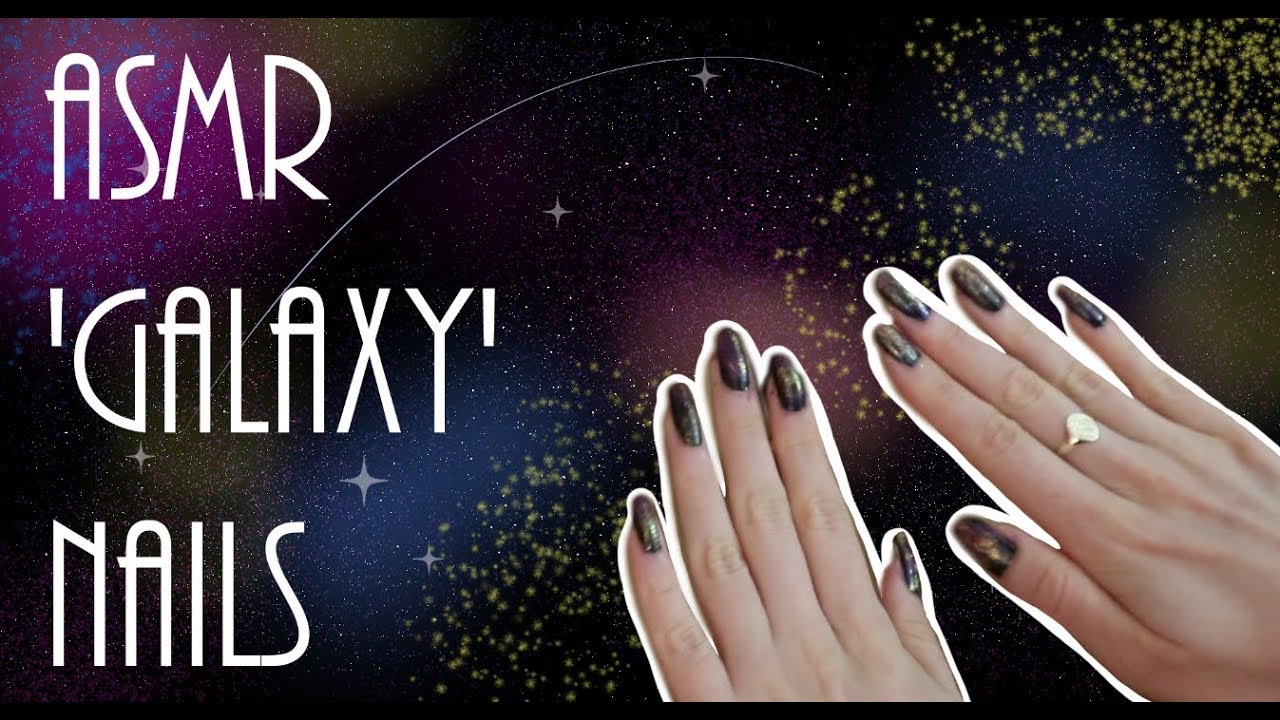 ASMR 'Galaxy' Nails (Close-up Whispering and Soft Speaking)
