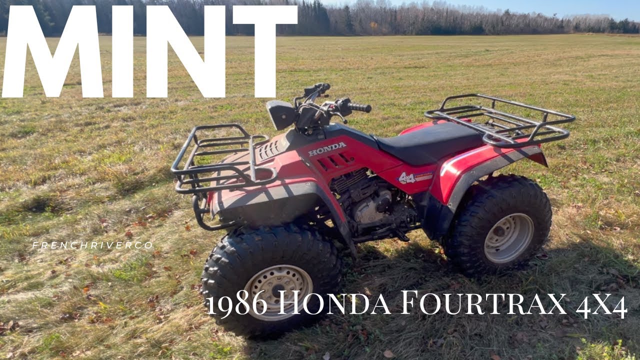 This free 1986 Honda Fourtrax 4x4 ATV is MINT, but will it run?