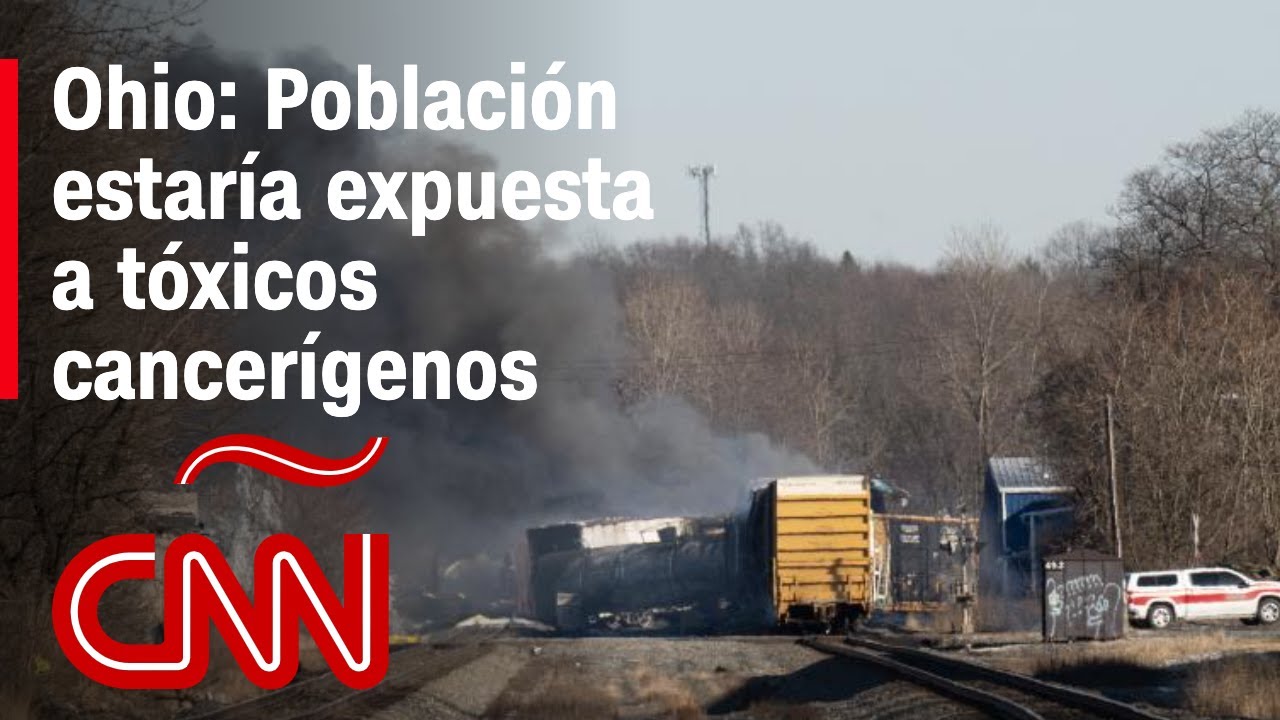 Estos son los riesgos de salud que enfrenta una ciudad en Ohio tras un accidente ferroviario