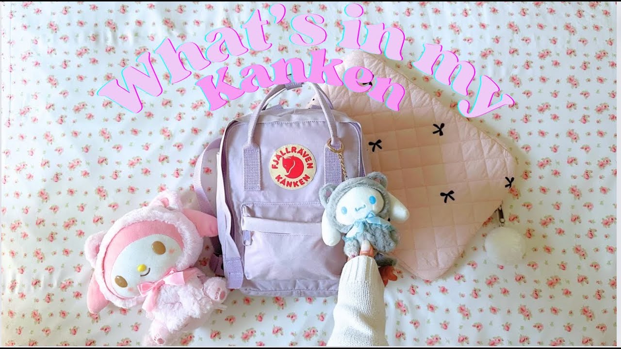 What's in my bag- Fjällräven Kanken Mini Backpack | What Fits + Sanrio My Melody Stationery