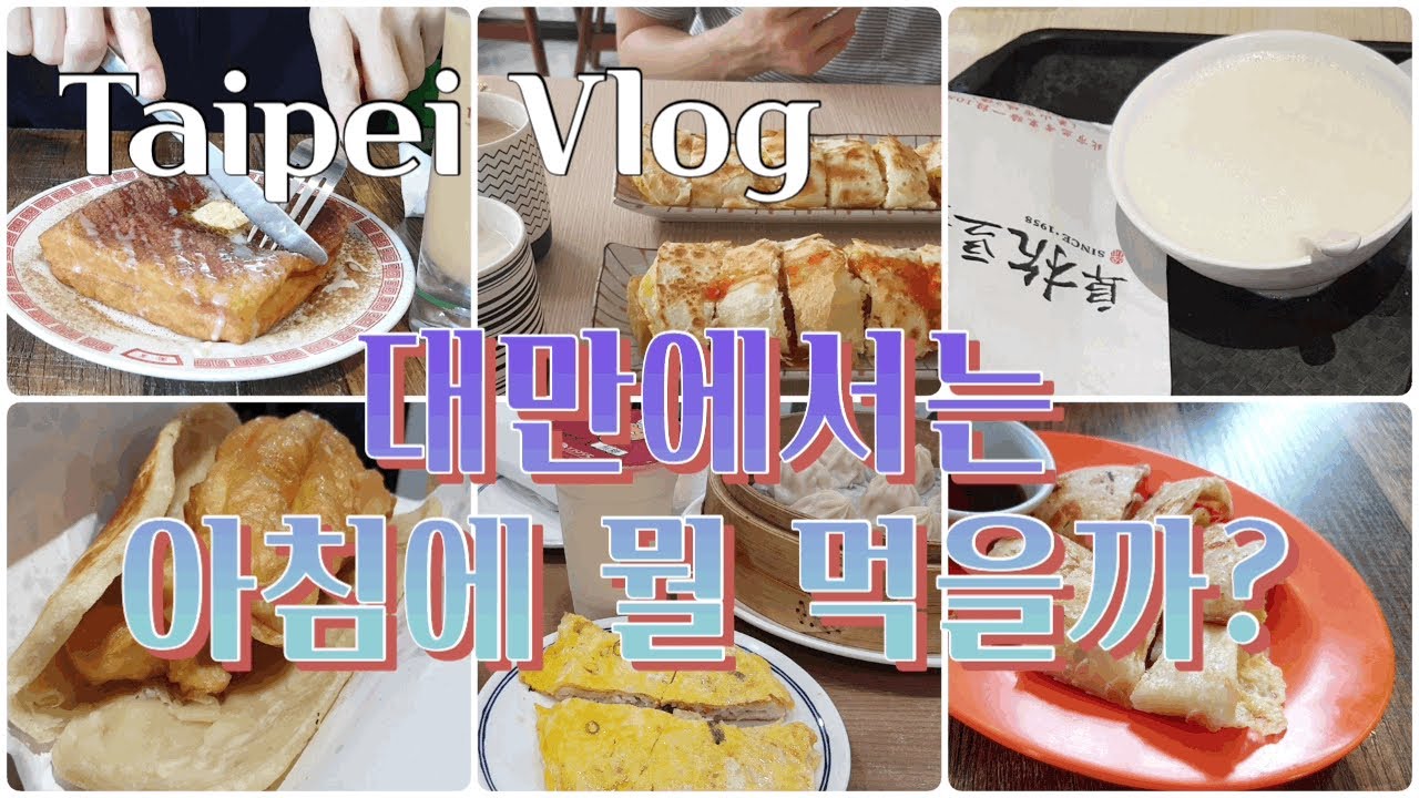 台北生活 🍽️ 대만의 아침식사 Taipei vlog 早餐 | 푸항또우장 阜杭豆漿 | 세계두유대왕 世界豆漿大王
