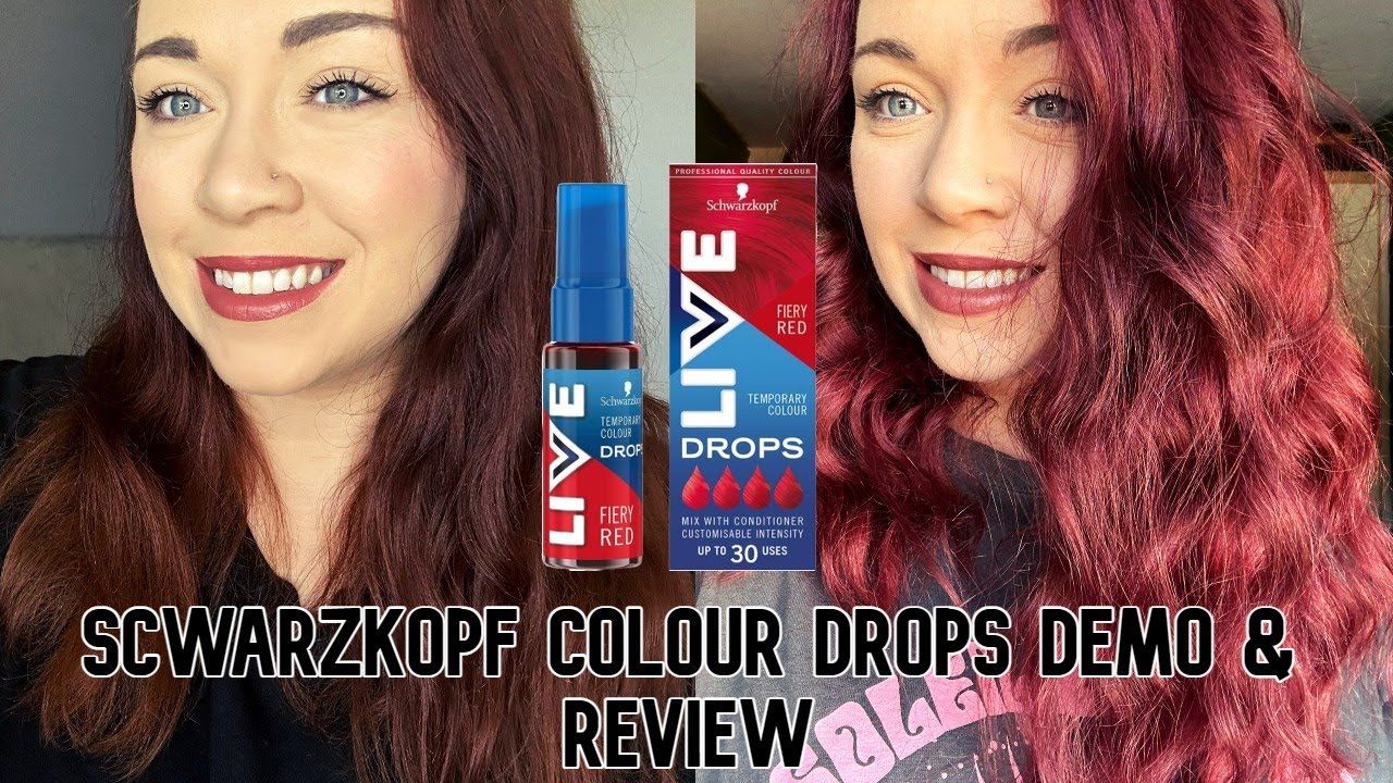 Demo & Review | Schwarzkopf Colour Dye Drops | Fiery Red | How to - Quick Red Hair!
