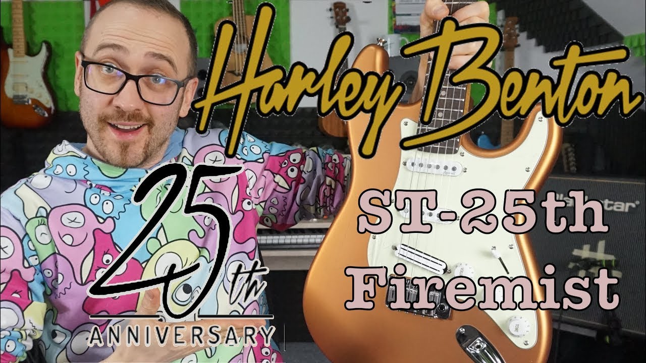 Harley Benton ST-25th Firemist Anniversary (Unboxing, demo, test)