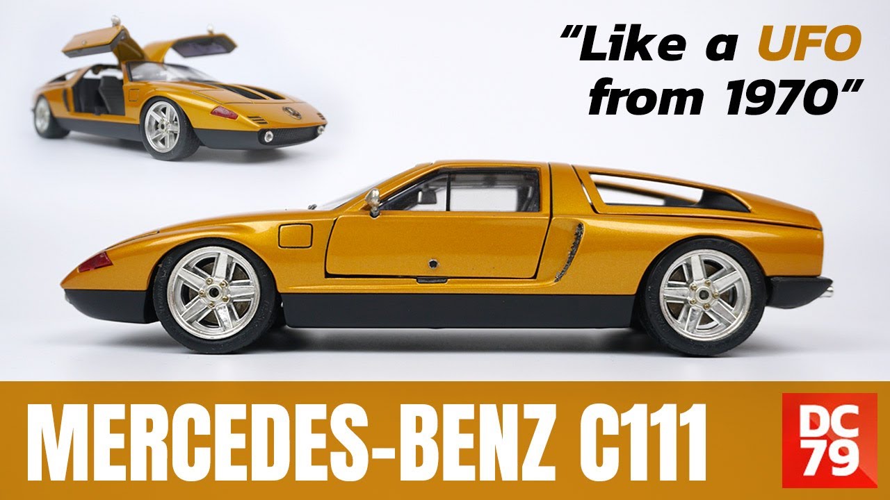 The Mercedes-Benz C 111 (1970). Diecast car 1/18 by Guiloy.