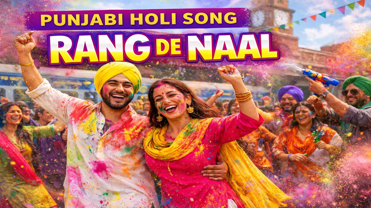 Rang Tere Naal Sajna | Punjabi Holi Song | Amritsar Railway Station Dance |