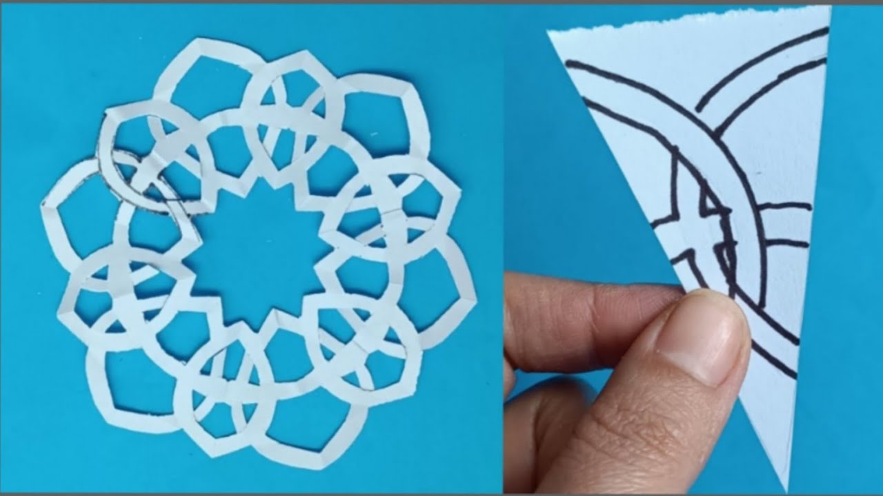 Paper snowflake #How to make easy paper snowflakes #christmas decoration ideas#part321