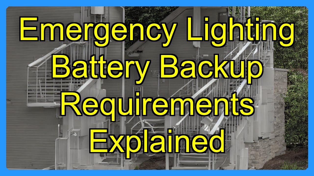 Emergency Lighting Battery Backup Requirements Explained