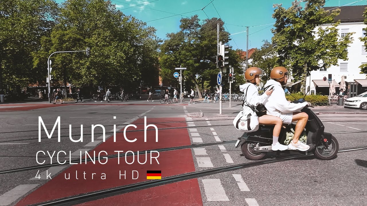 4k Munich cycling tour in the morning!