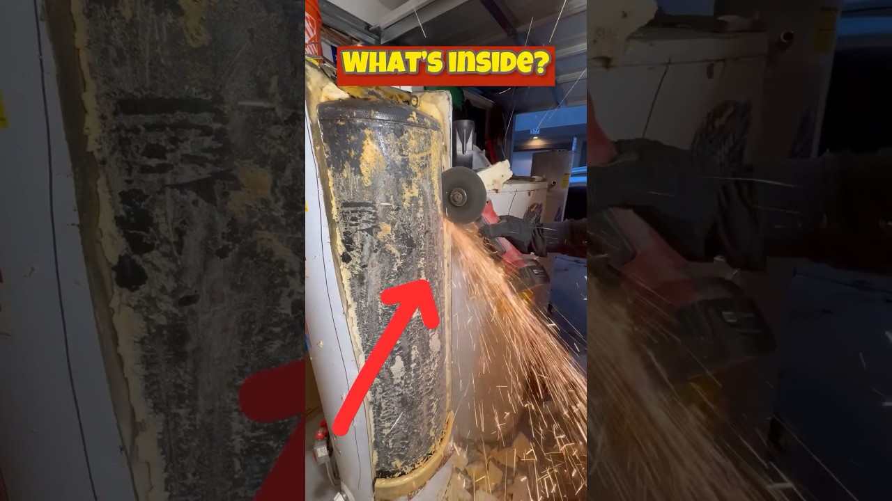 What&rsquo;s INSIDE this water heater⁉️🤔 #plumber #plumbing #shorts #funny #joebiden #waterheater #howto
