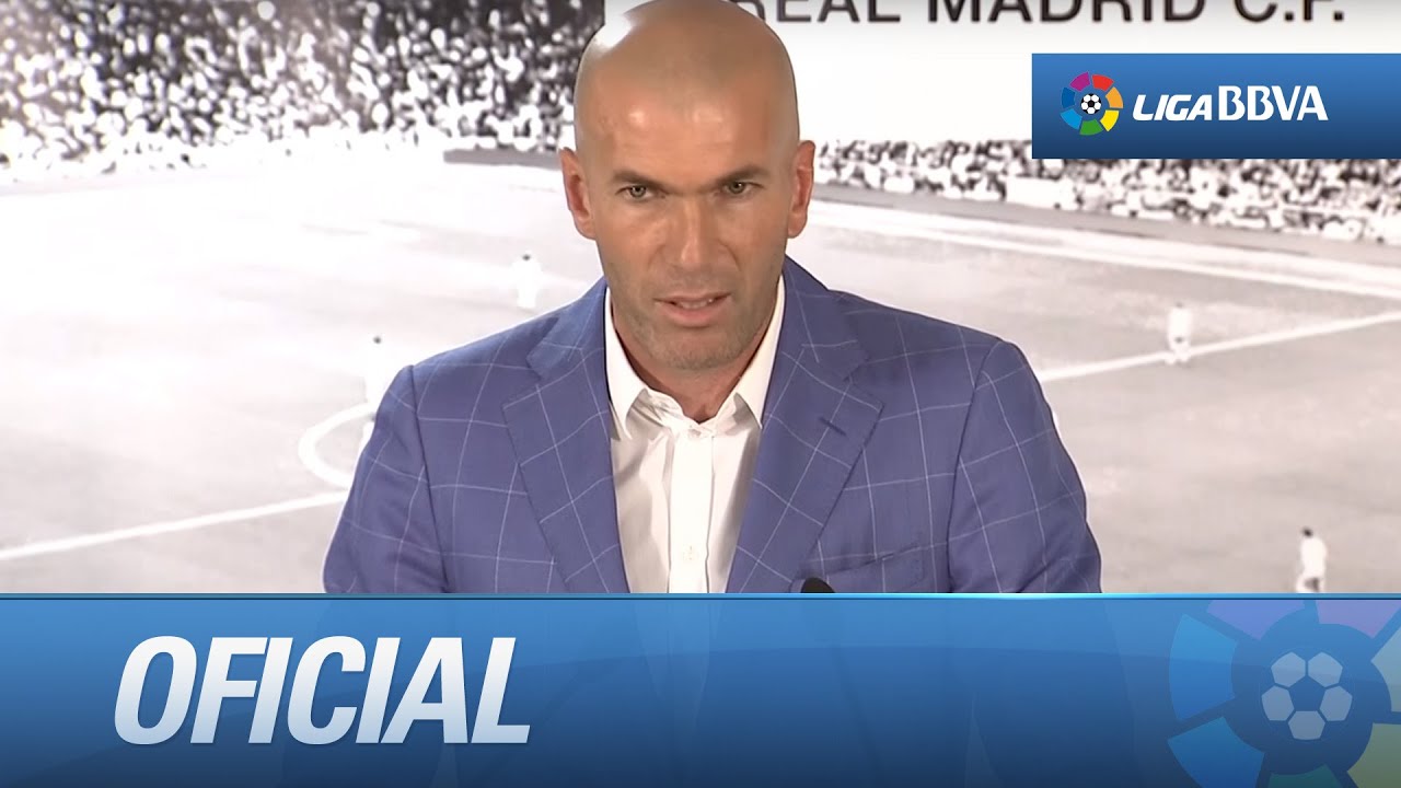 Presentación de Zinedine Zidane como nuevo entrenador del Real Madrid