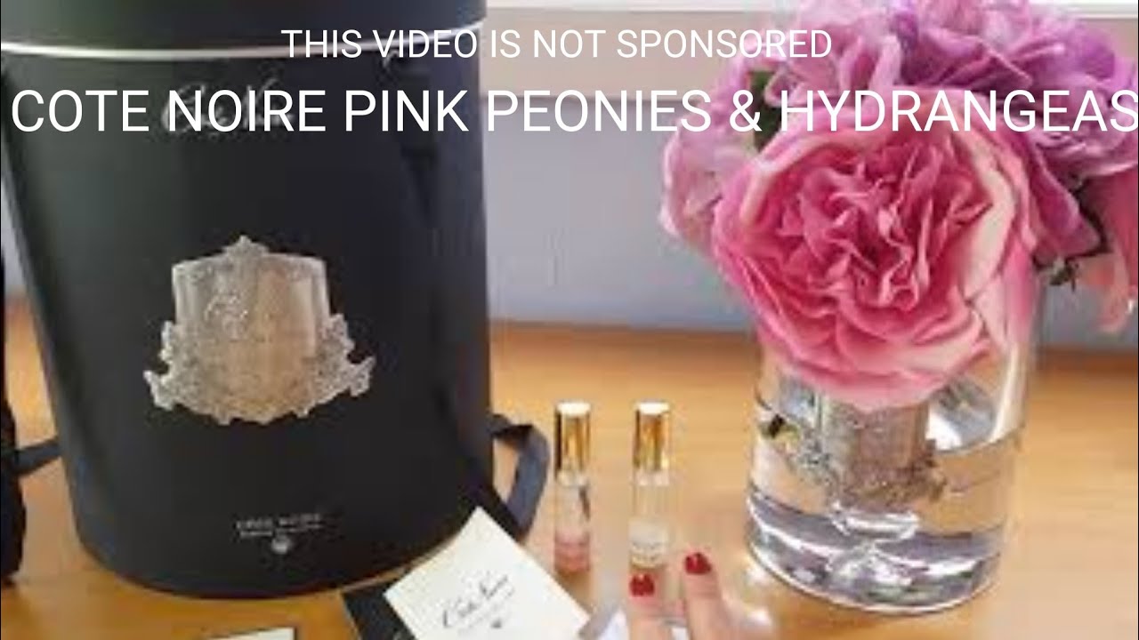 COTE NOIRE | PEONIES AND HYDRANGEAS | PINK | UNBOXING + REVIEW  COTE NOIRE | ПИОНЫ И  ГОРТЕНЗИИ