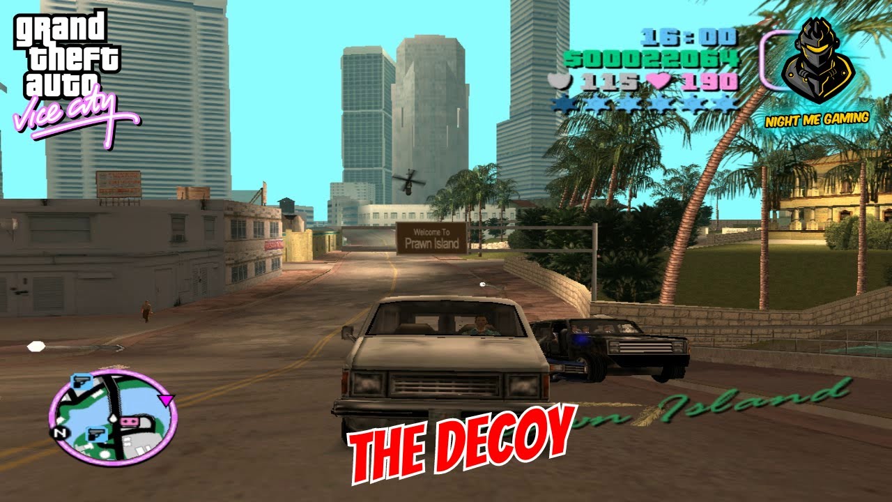 GTA Vice City VCBMP | Mission 10 | The Decoy | Berkley mission | Night Me Gaming