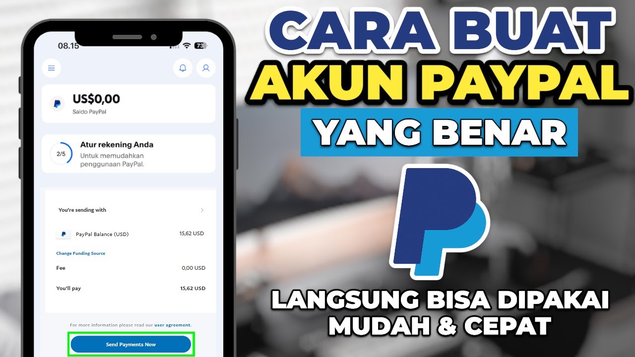 Cara Membuat Akun Paypal yang Benar Terbaru  | Cara Daftar Paypal Baru