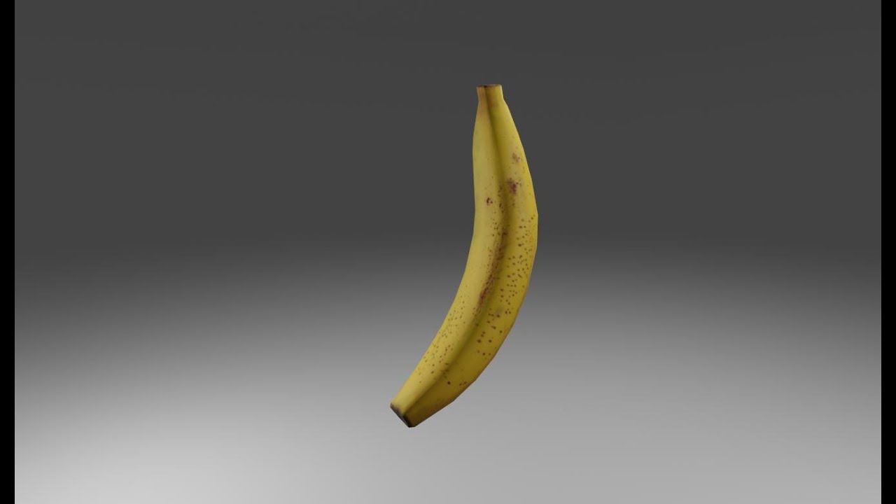 Banana - 3D Model - Banana Nanica low poly