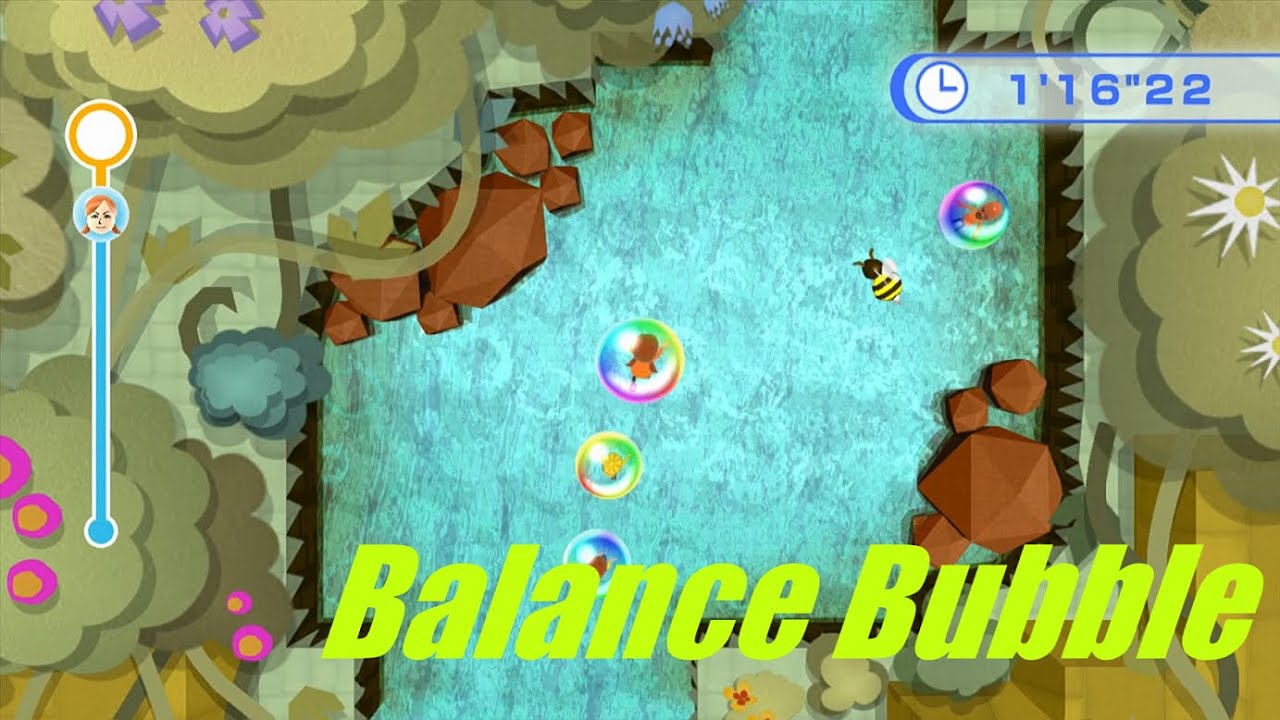 [Wii Fit U] Balance Bubble-Extra 0’22”96 (Play as Lucia)  バランスMii－エクストラ
