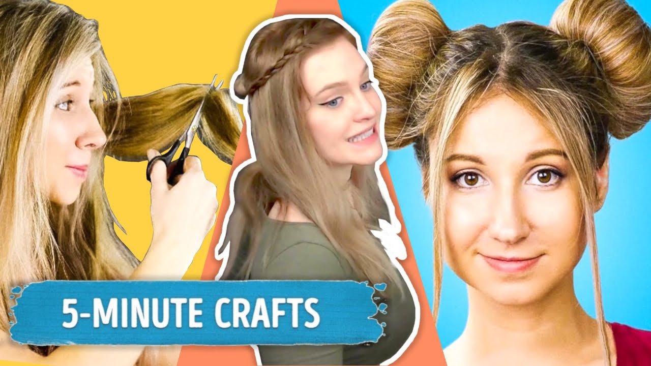 5 MINUTE CRAFTS FRISUREN HACKS ausprobieren! (geht schief!)