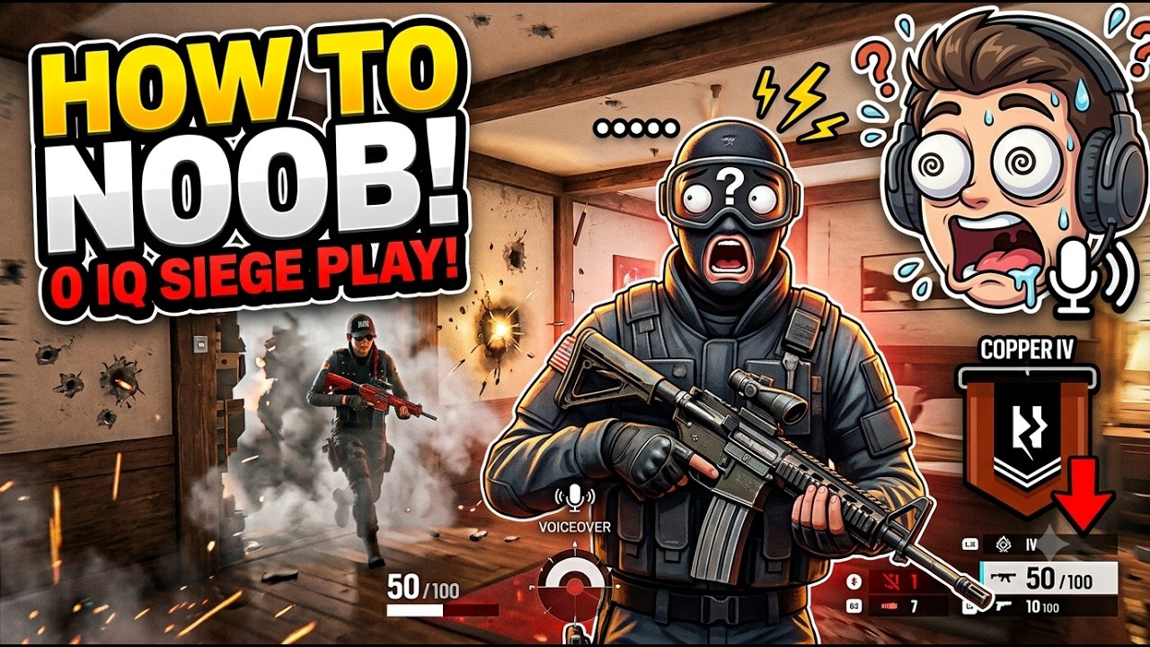 How a Total Noob Plays Rainbow Six Siege. #r6clips #youtubeshorts #official#usa #rainbowsix #esports