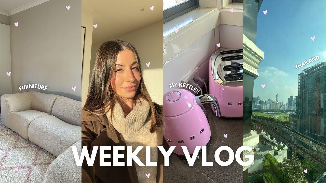 weekly vlog 🏡 Thailand, more furniture, finding routine & the kettle arrived!! | Adele Maree