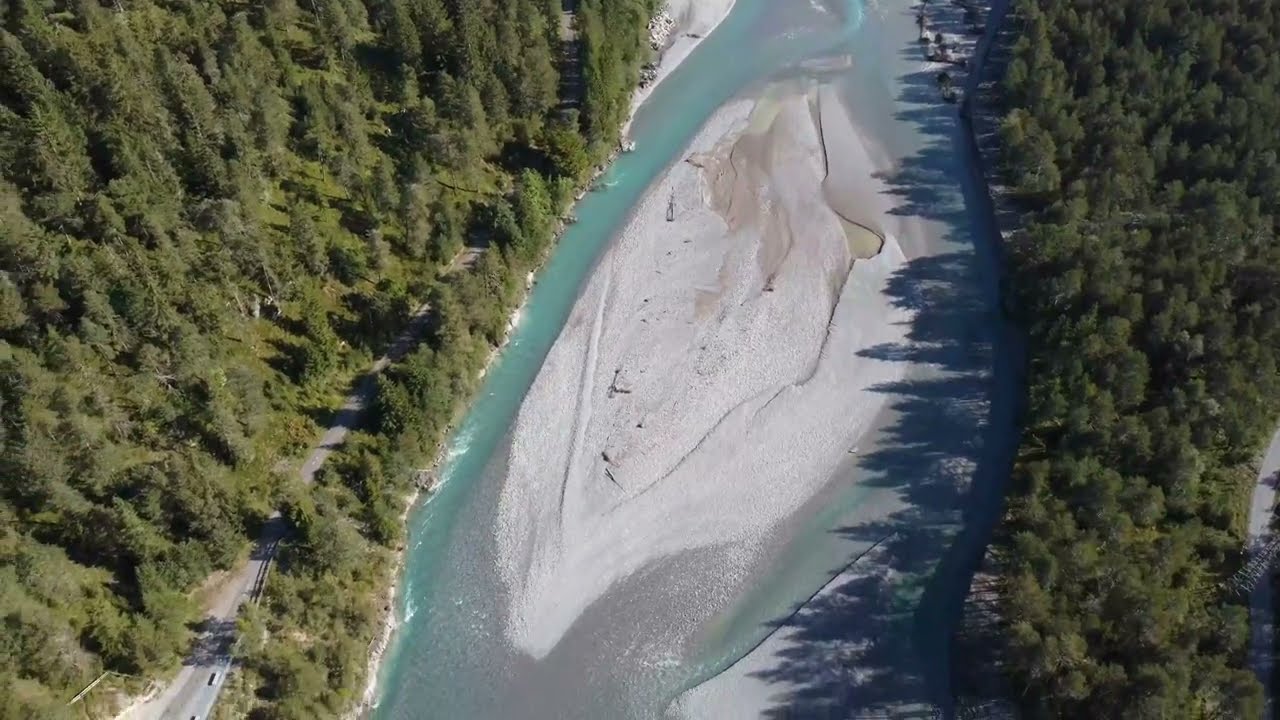 Der Lech bei Forchach - Hantenjoch