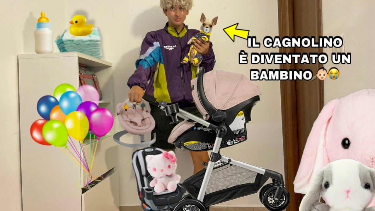 TRATTIAMO IL NOSTRO CAGNOLINO COME UN BAMBINO PER 24 ORE!! *non dovevamo farlo*