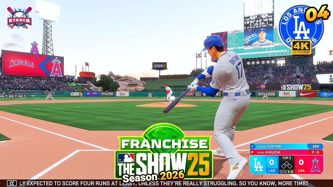 MLB The Show 25 Лос-Анджелес Доджерс против Энджелс: Сезон 2026 | Франшиза №4 - PS5 4K 60fps