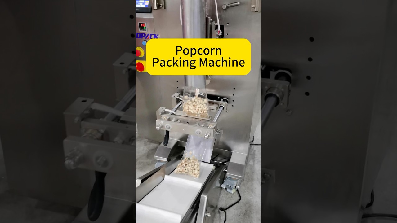 Packing Solution: Fully Automatic Popcorn Granule Vertical Packing Machine!