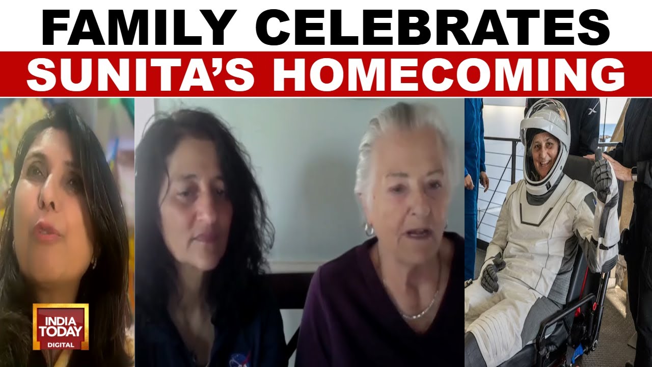 Sunita Williams Returns: Family Celebrates Astronaut's Homecoming After 9-Month | India Today