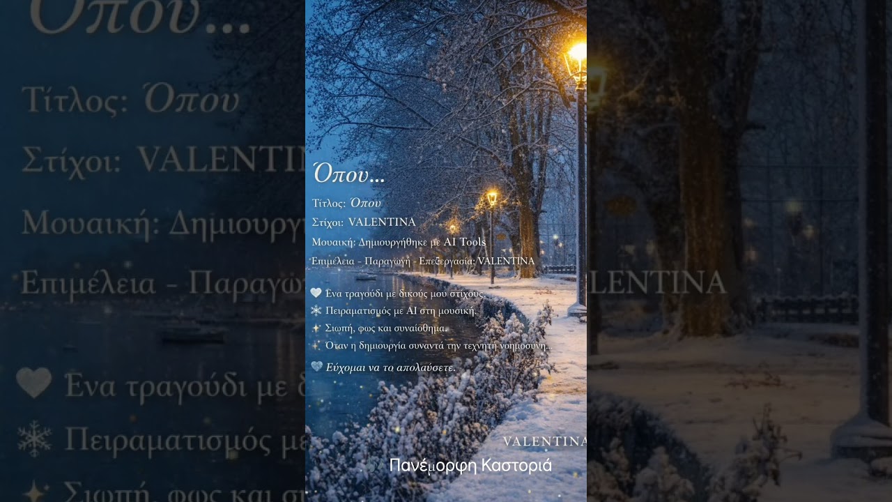 🎶 Πανέμορφη Καστοριά