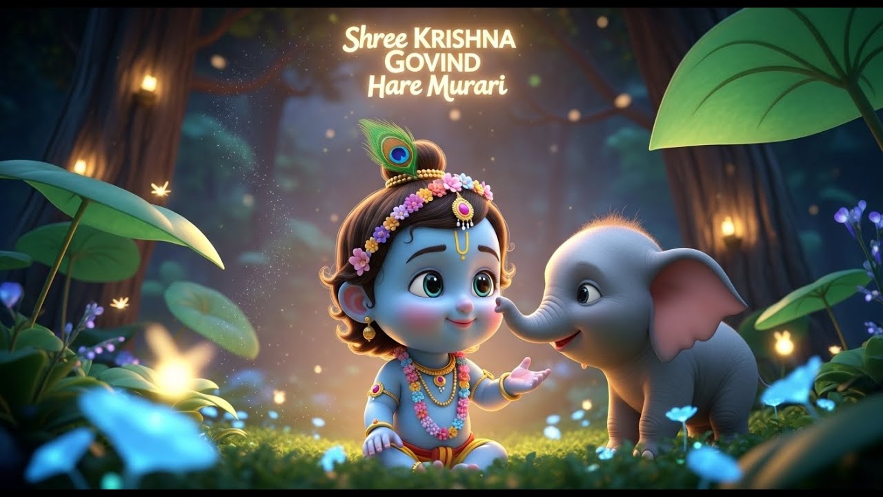 Beautiful Shree Krishna Song | Peaceful Krishna Bhajan | Calm & Relax Devotional Music