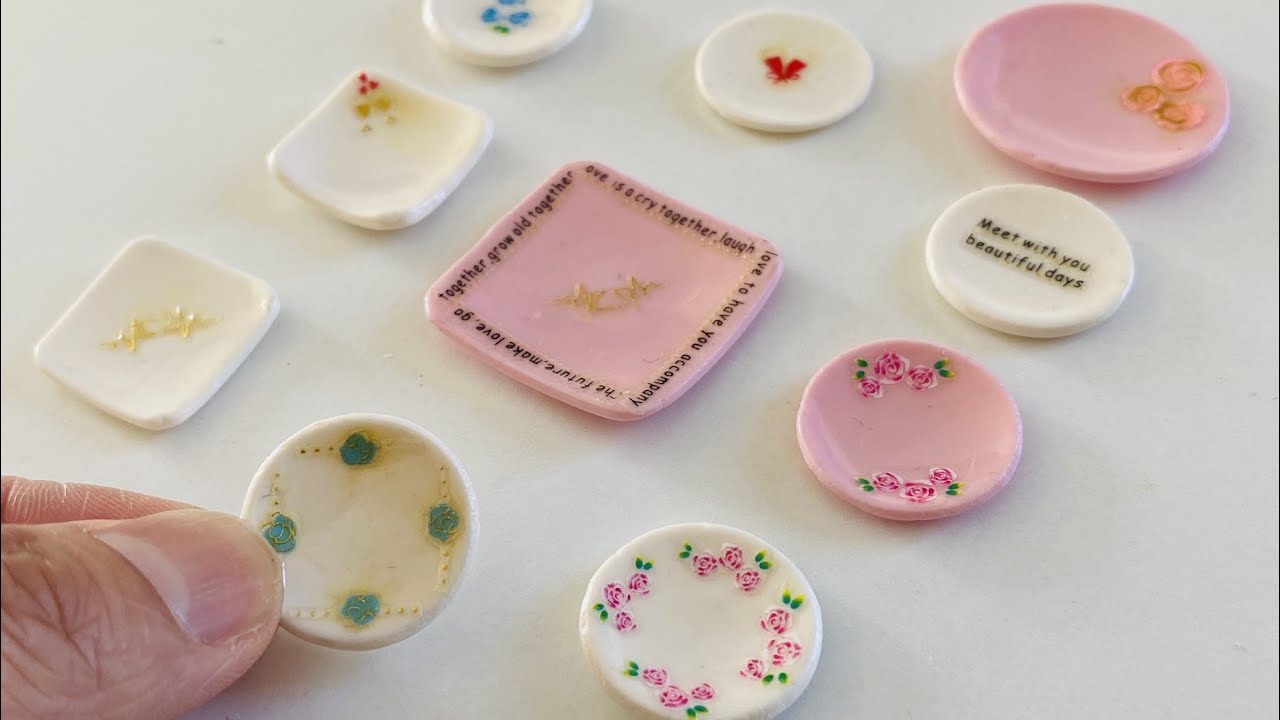 超簡単！ねんどでミニチュアのお皿を作ろう！