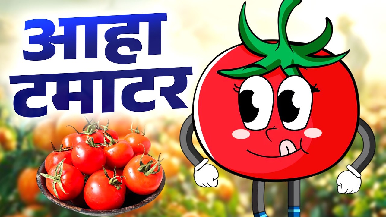 आहा टमाटर - Aaha Tamatar Bade Mazedar | Hindi Nursery Rhymes And Kids Song | #aahatamatar2026