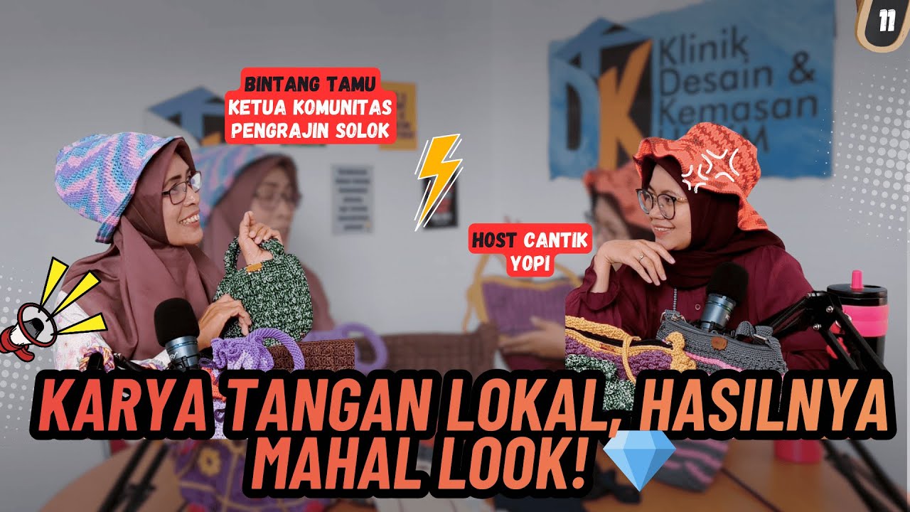 KOMUNITAS...!!! KARYA TANGAN LOKAL, HASILNYA MAHAL LOOK! 💎🧶✨