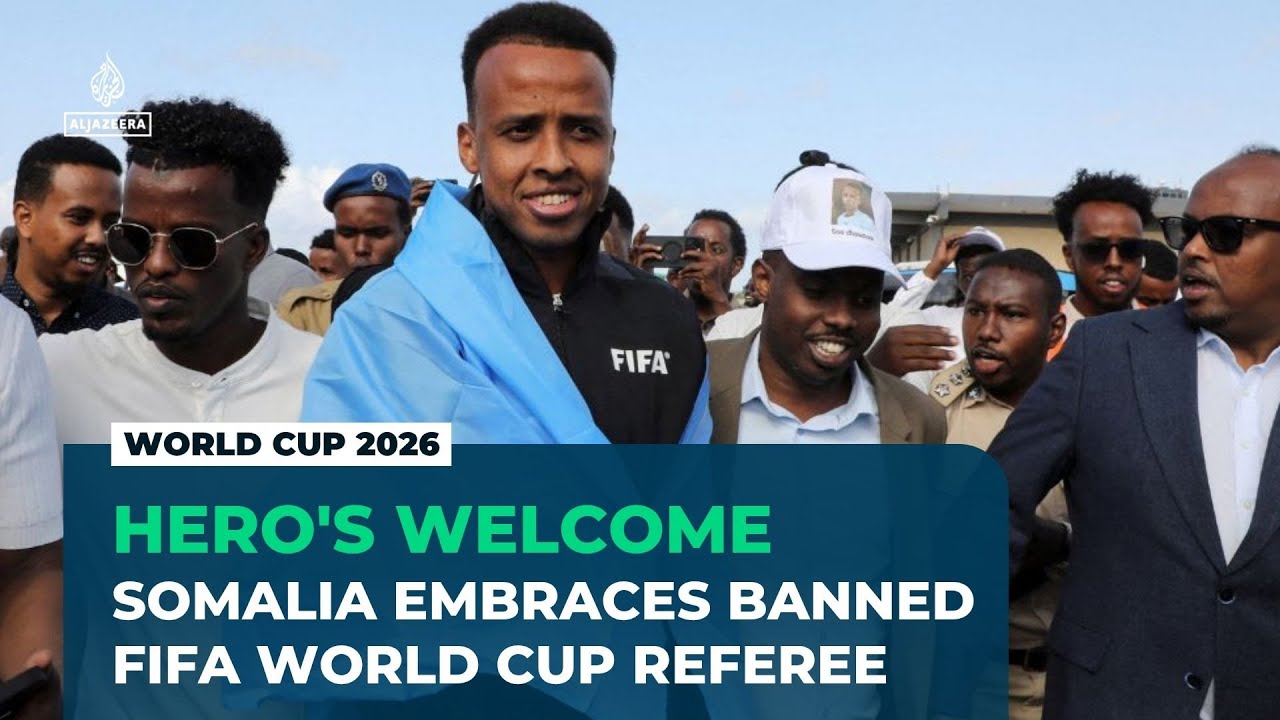 Somali World Cup referee Omar Artan welcomed home as hero after US entry denial