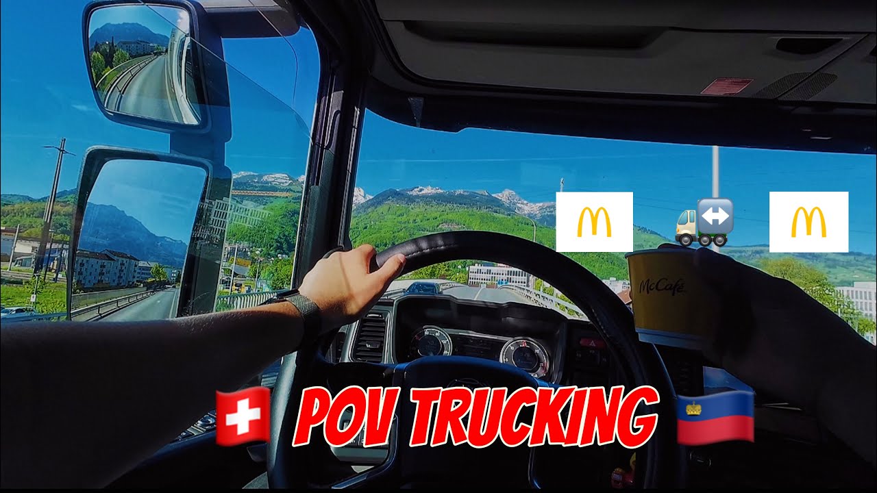 POV: McDonald’s to McDonald’s Delivery Across the Alps | Trucking in Liechtenstein & Switzerland