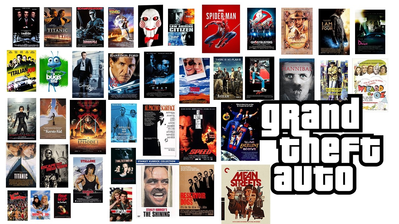 ALL MOVIES that APPEAR in GTA Games (Evolution)