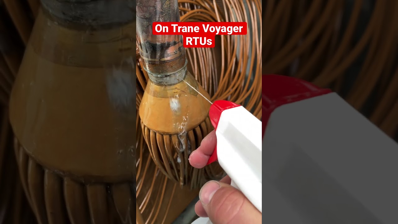 Common leak point on Trane Voyager RTU #hvacschool #neverstoplearning