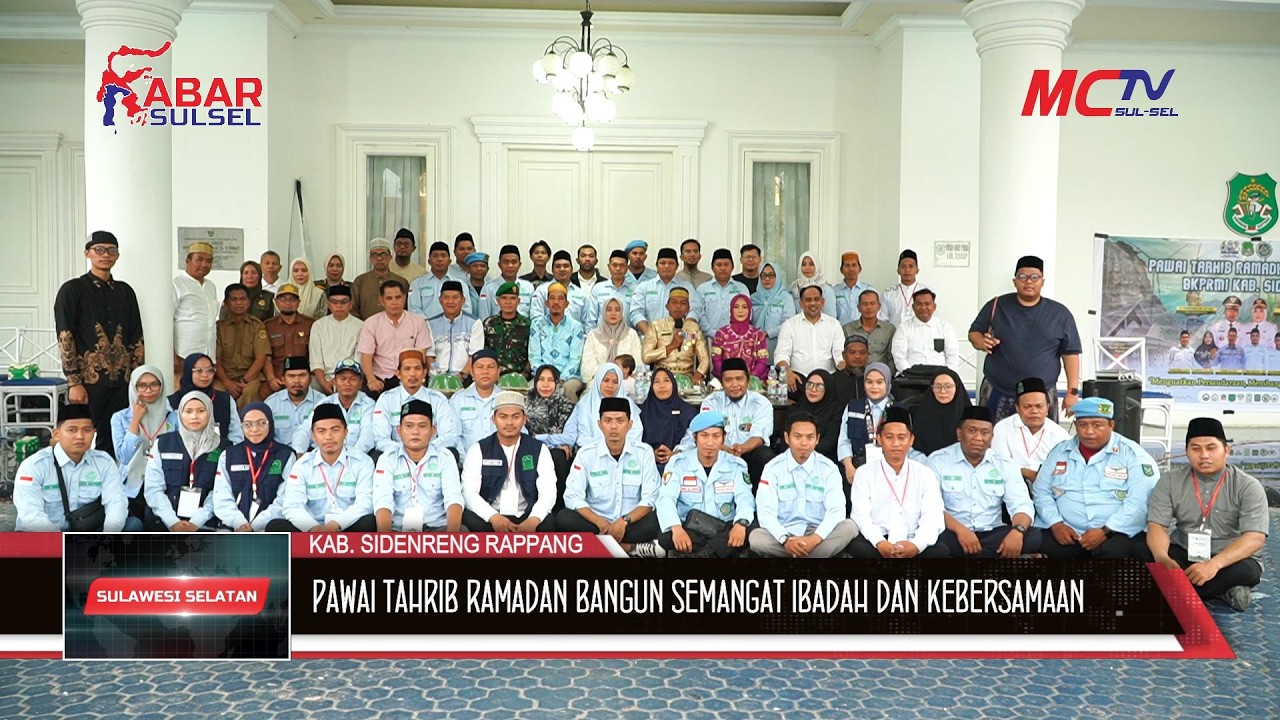 PAWAI TARHIB RAMADAN BANGUN SEMANGAT IBADAH DAN KEBERSAMAAN MASYARAKAT SIDRAP