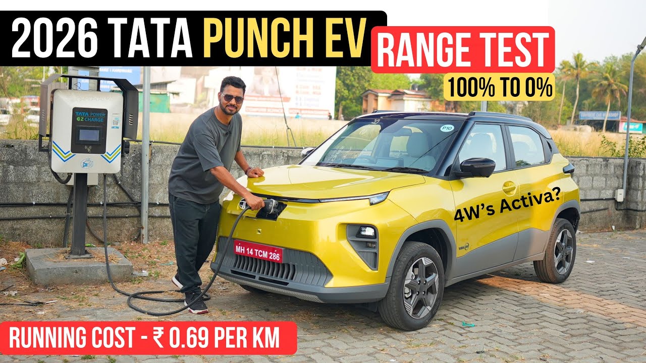 2026 Tata Punch EV Range Test & Review - 100% to 0%