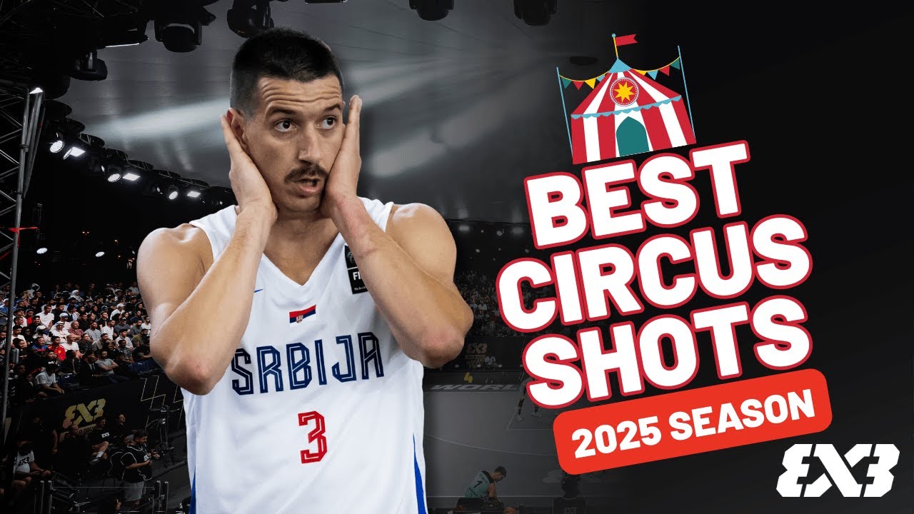 КАК 😱 Лучшие цирковые броски 2025 года 🎪 | Баскетбол FIBA ​​3x3