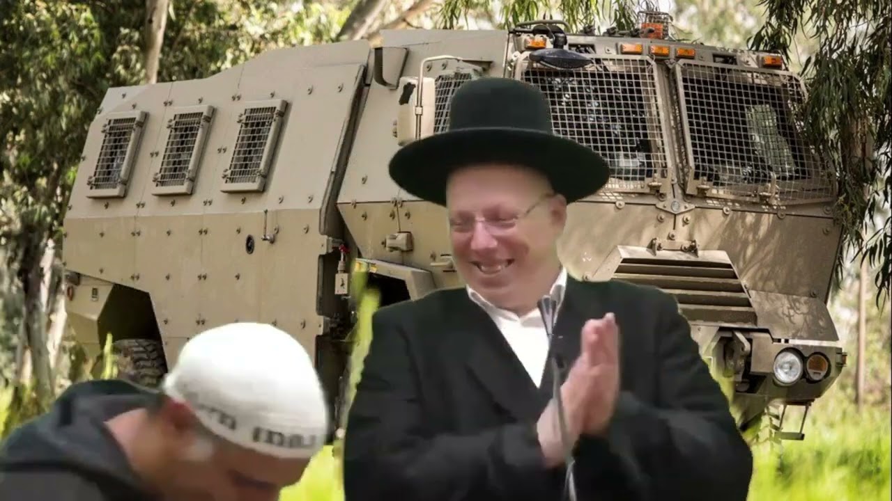 הרב ליאור גלזר דוד ג'יפ על שלט רחוק קורע מצחוק