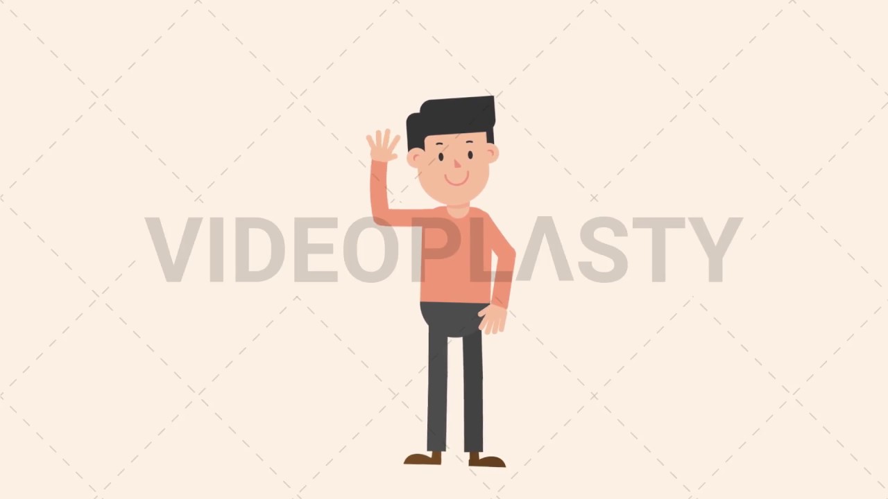 Man Waving Hand Animation [MOV & GIF]